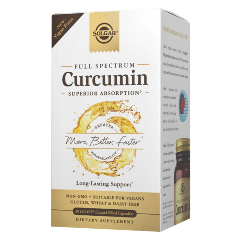 Solgar Full Spectrum Curcumin Liquid Extract 90 Softgels