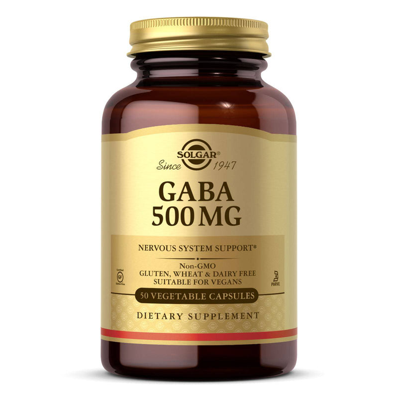 Solgar GABA 500 mg - 50 Cápsulas Vegetais