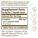 Solgar L-Cysteine 500 mg 90 Vegetable Capsules - DailyVita