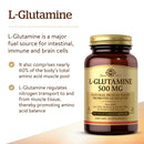 Solgar L-Glutamine 500 mg 100 Vegetable Capsules - DailyVita