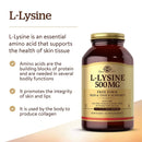Solgar L-Lysine 500 mg 250 Vegetable Capsules - DailyVita