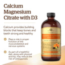 Solgar Liquid Calcium Magnesium Citrate with Vitamin D3 Orange Vanilla 16 fl oz - DailyVita