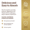 Solgar Liquid Calcium Magnesium Citrate with Vitamin D3 Orange Vanilla 16 fl oz - DailyVita