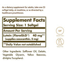 Solgar Lutein 40 mg 30 Softgels - DailyVita