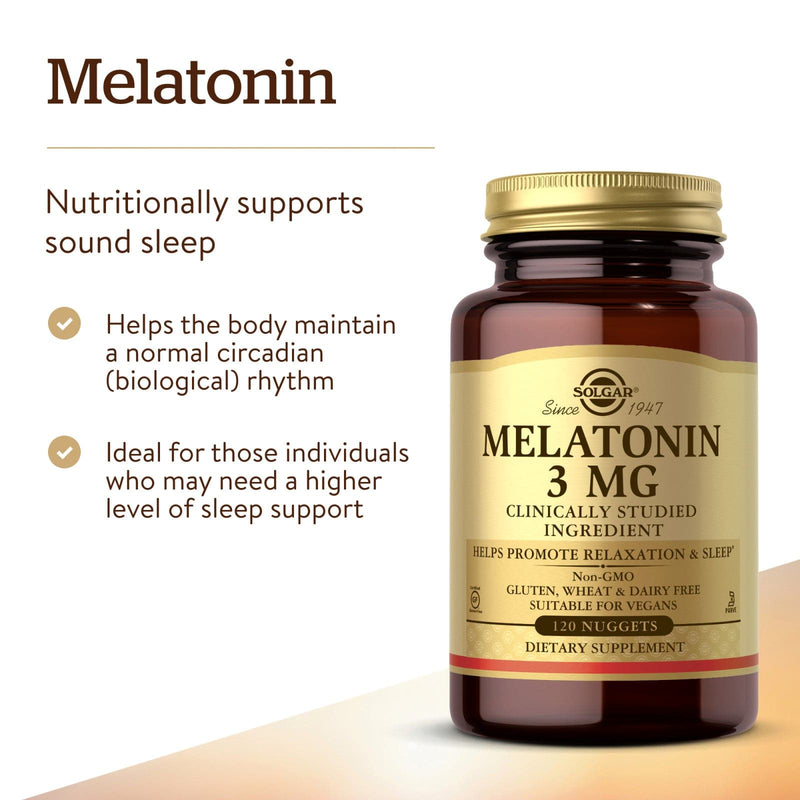 Solgar Melatonin 3 mg 120 Nuggets