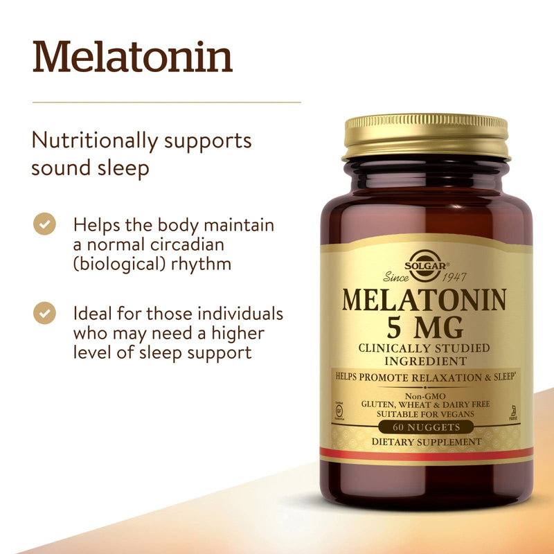 Solgar Melatonin 5 mg 60 Nuggets