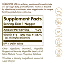 Solgar Methylcobalamin (Vitamin B12) 1000 mcg 30 Nuggets - DailyVita
