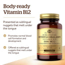 Solgar Methylcobalamin (Vitamin B12) 1000 mcg 60 Nuggets - DailyVita
