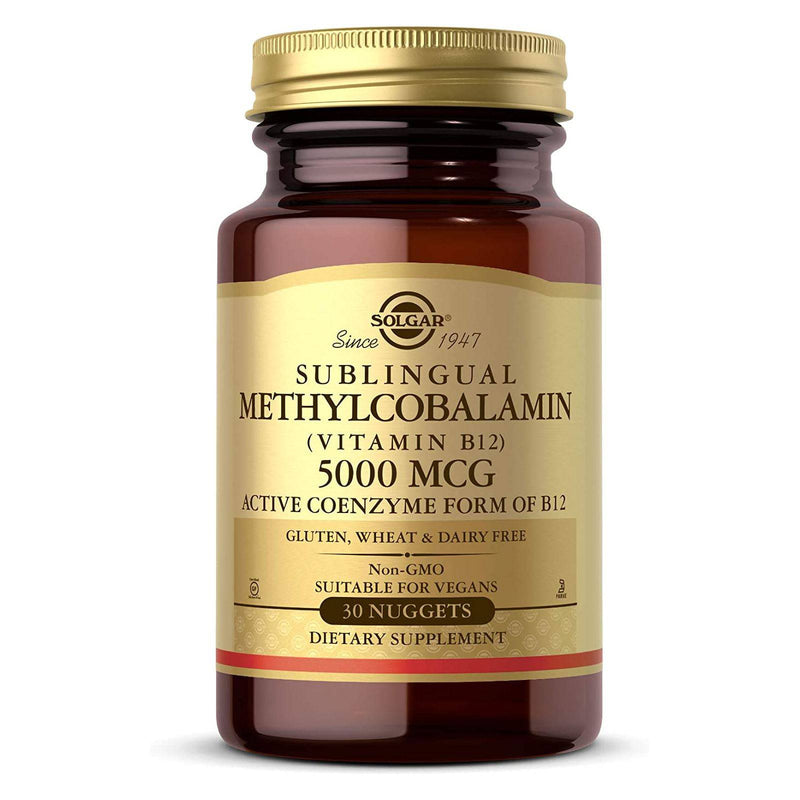 Solgar Methylcobalamin (Vitamin B12) 5000 mcg 30 Nuggets