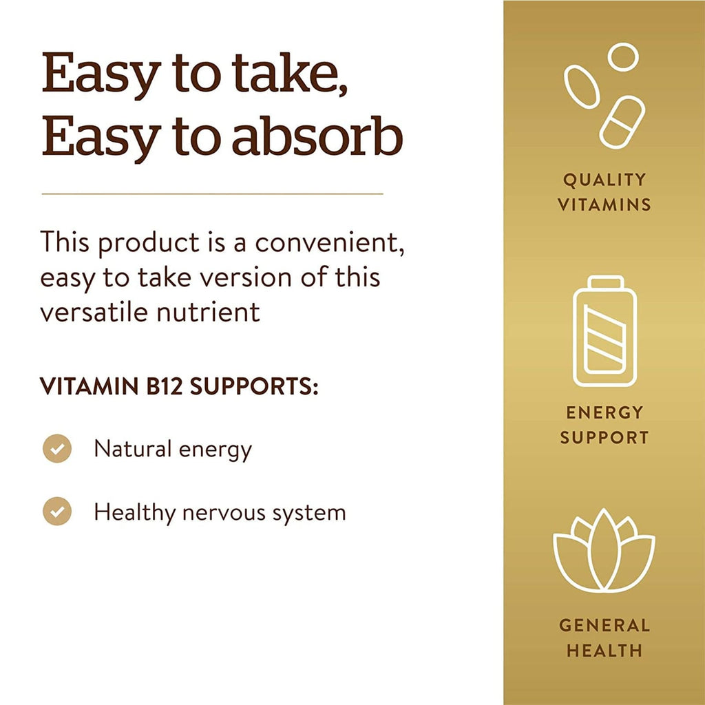 Solgar Methylcobalamin (Vitamin B12) 5000 mcg 30 Nuggets - DailyVita