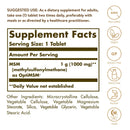 Solgar MSM 1000 mg 120 Tablets - DailyVita