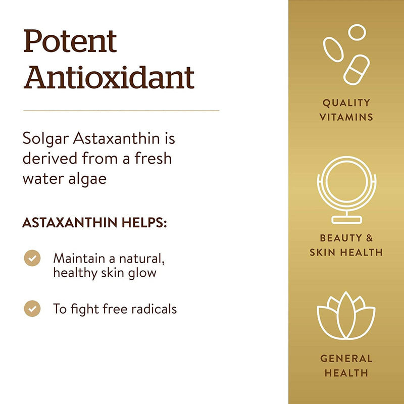 Solgar Natural Astaxanthin 5 mg 60 Softgels