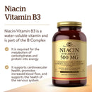 Solgar Niacin (Vitamin B3) 500 mg 250 Vegetable Capsules - DailyVita