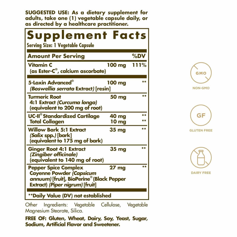 Solgar No. 7 Joint Health Formula com UC-II - 60 veg caps