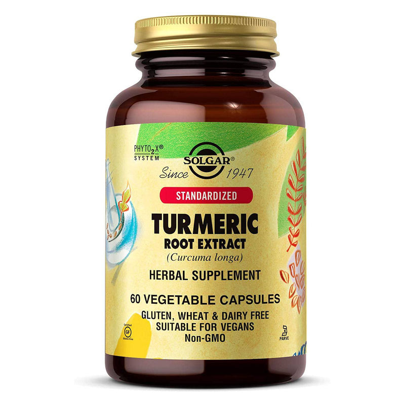 Solgar Standardized Turmeric Root Extract 60 Vegetable Capsules