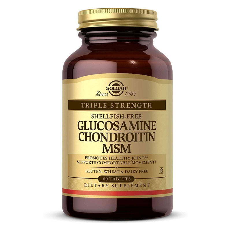 Solgar Triple Strength Glucosamine Chondroitin MSM (Shellfish-Free) 60 Tablets