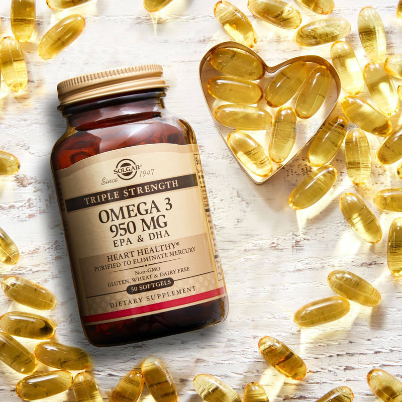 Solgar Triple Strength Omega-3 950 mg 50 Cápsulas Cápsulas