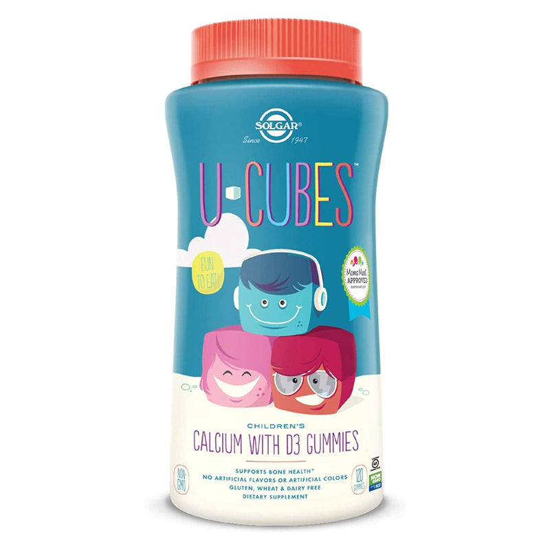 Solgar U-Cubes Children's Calcium with D3 120 Gummies