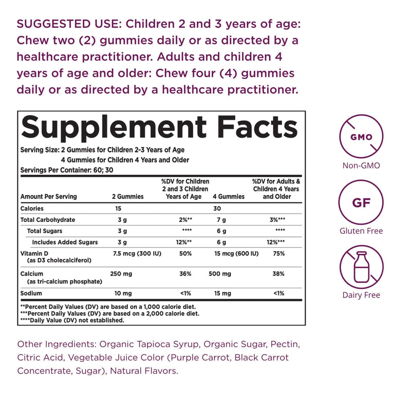 Solgar U-Cubes Children's Calcium with D3 120 Gummies