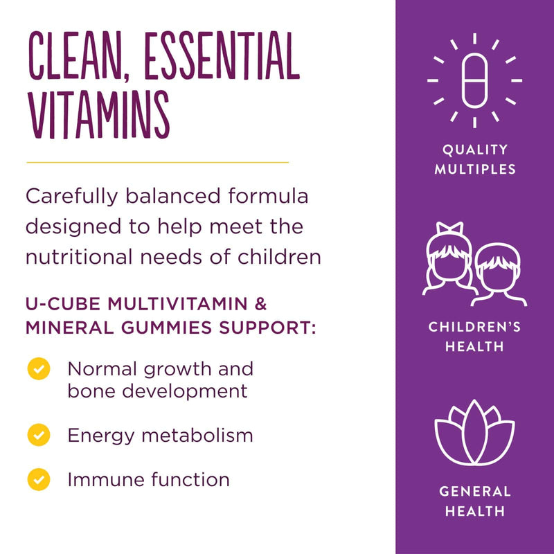 Solgar U-Cubes Childrens Multi-Vitamin＆Mineral Gummies-120 Gummies