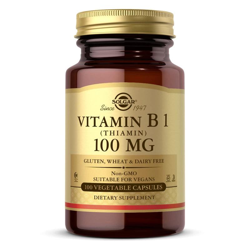 Solgar Vitamina B1 (Tiamina) 100 mg - 100 Cápsulas Vegetales