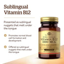 Solgar Vitamin B12 1000 mcg 100 Nuggets - DailyVita