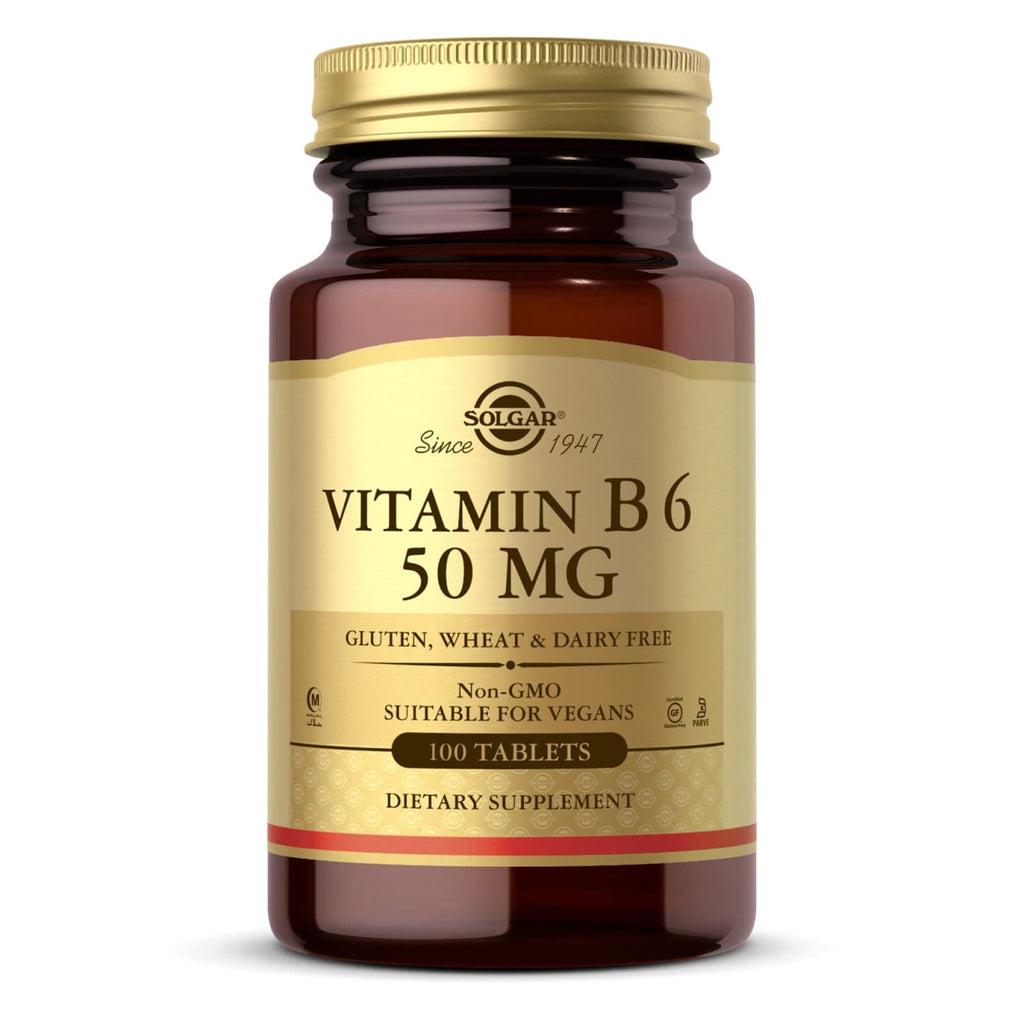 Solgar Vitamin B6 50 mg 100 Tablets - DailyVita