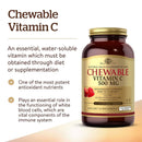 Solgar Vitamin C 500 mg Cran Raspberry 90 Chewable Tablets - DailyVita