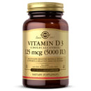 Solgar Vitamin D3 (Cholecalciferol) 125 mcg (5,000 IU) 120 Vegetable Capsules - DailyVita