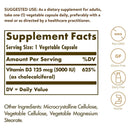 Solgar Vitamin D3 (Cholecalciferol) 125 mcg (5,000 IU) 240 Vegetable Capsules - DailyVita
