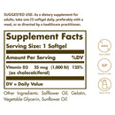 Solgar Vitamin D3 (Cholecalciferol) 25 mcg (1000 IU) 250 Softgels - DailyVita