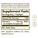 Solgar Vitamin E 134 mg (200 IU) Alpha 100 Softgels - DailyVita