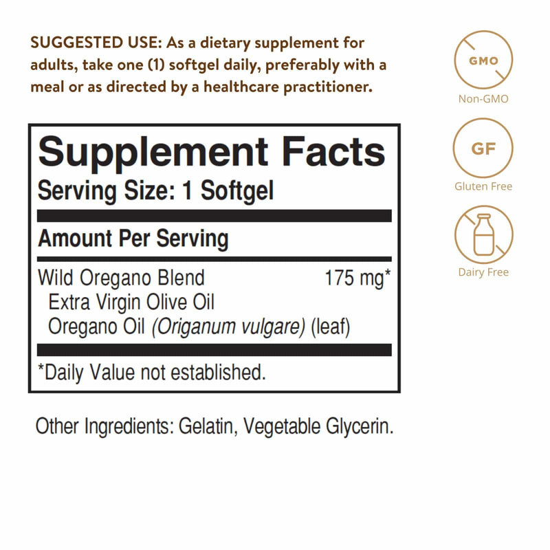 Solgar Wild Oregano Oil 60 Softgels