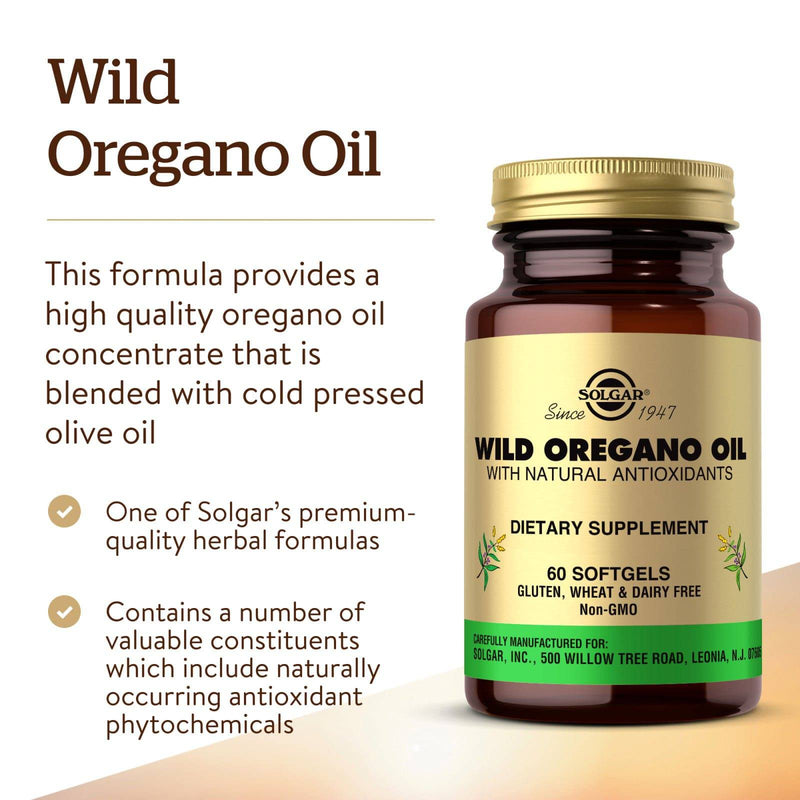 Solgar Wild Oregano Oil 60 Softgels