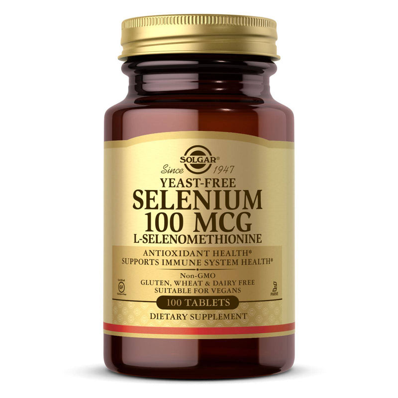 Solgar Yeast-Free Selenium 100 mcg 100 Tablets