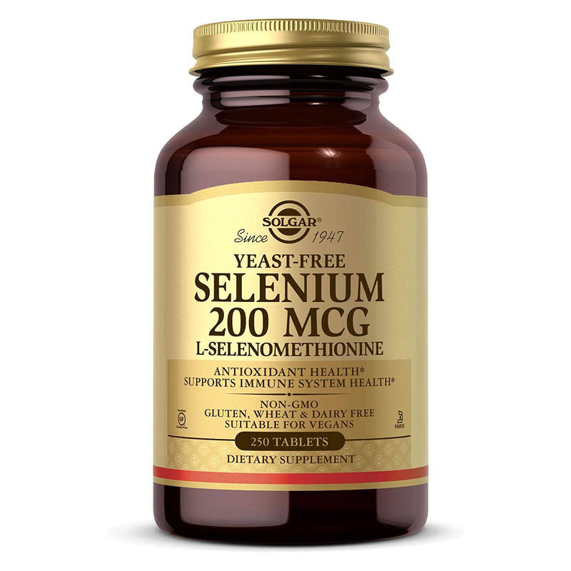 Solgar Yeast-Free Selenium 200 mcg 250 Tablets