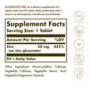 Solgar Zinc 50 mg 100 Tablets - DailyVita