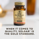 Solgar Zinc Picolinate 22 mg 100 Tablets - DailyVita