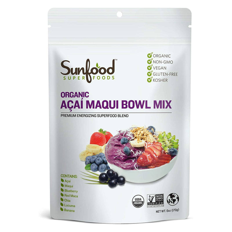 SunfoodMezcla de Tazón Acai Maqui - 6 oz