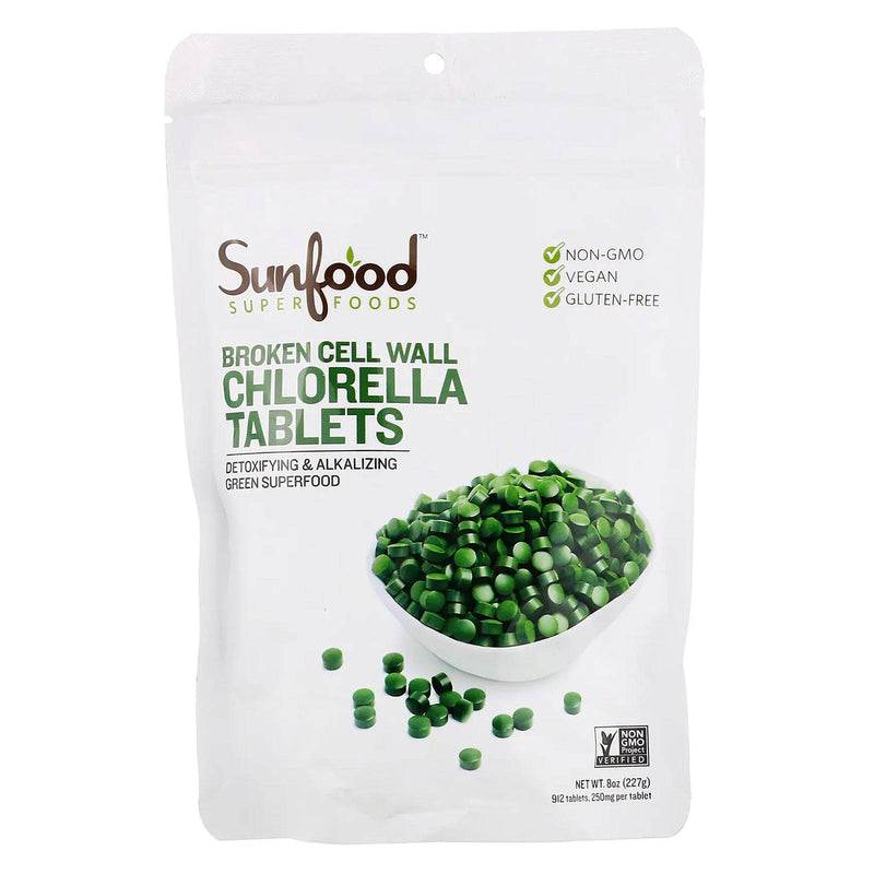 SunfoodChlorella Tabletas - 8 oz