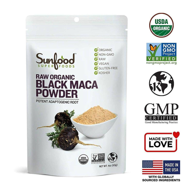 SunfoodMaca en Polvo, Negra - 4 oz