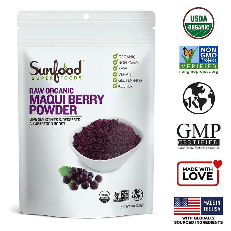 SunfoodPolvo de bayas de Maqui - 8 oz