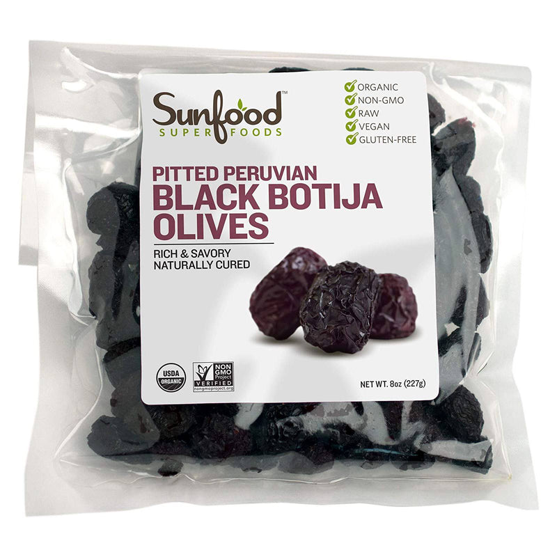 Sunfood Olives Botija Dried & Pitted 8 oz