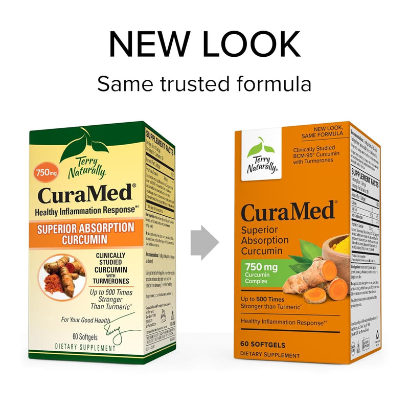 Terry Naturally CuraMed 750 mg, 60 소프트겔