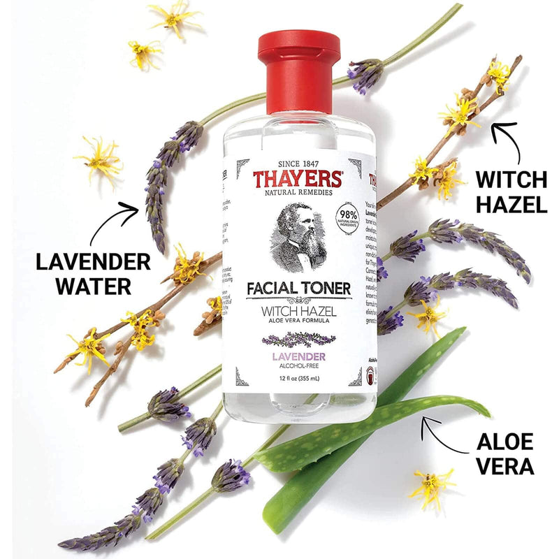 Thayers Natural Remedies Witch Hazel Aloe Vera Formula 12 fl oz Lavender