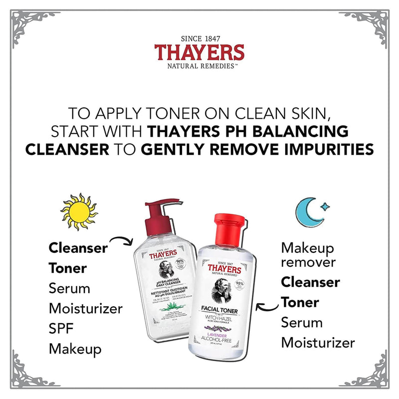 Thayers Natural Remedies Witch Hazel Aloe Vera Formula 12 fl oz Lavender