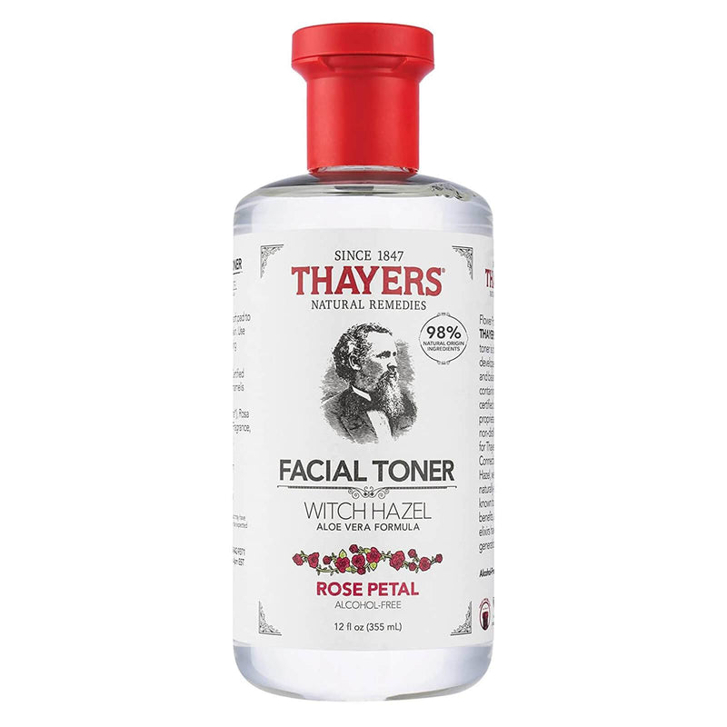 Thayers Natural Remedies Witch Hazel Aloe Vera Formula 12 fl oz Rose Petal