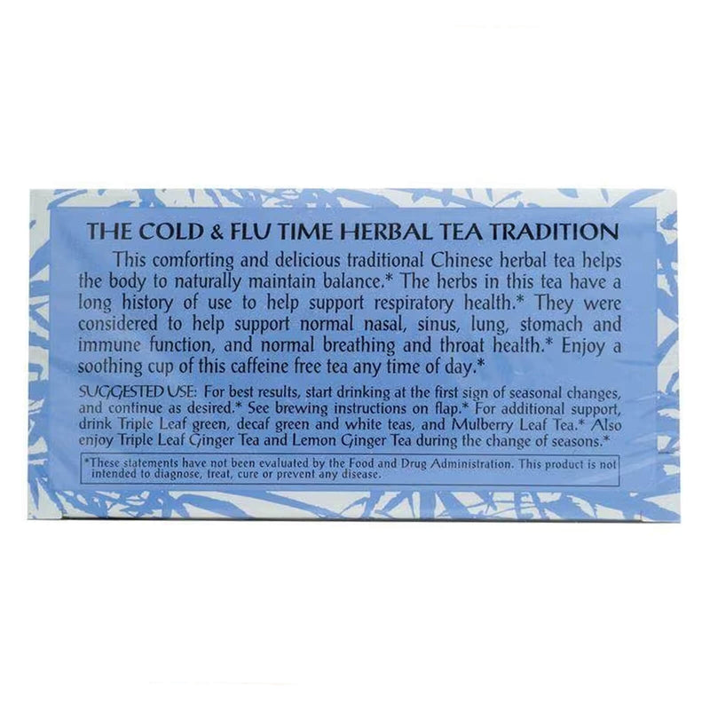 Triple Leaf, Cold & Flu Time, 20 Tea Bags - DailyVita