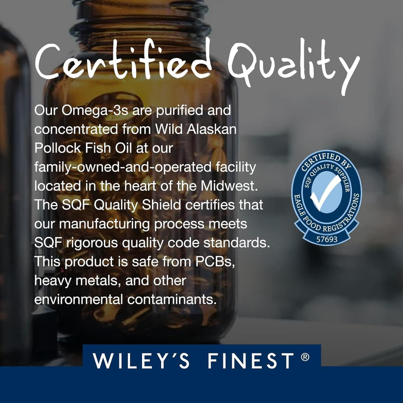 Wiley's Finest, Wild Alaskan Fish Oil, Peak EPA, 30 Softgels - DailyVita