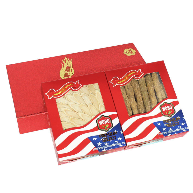 Premium Selected Gift Box Bundle: Ginseng Slice Large 4 oz Box + Long Extra Large 4 oz Box